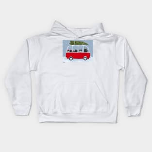 Bringing Home The Tree Kids Hoodie